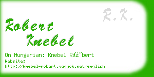 robert knebel business card